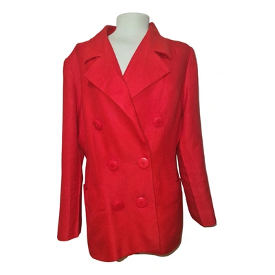 Pre-owned Givenchy Wool Blazer In Red