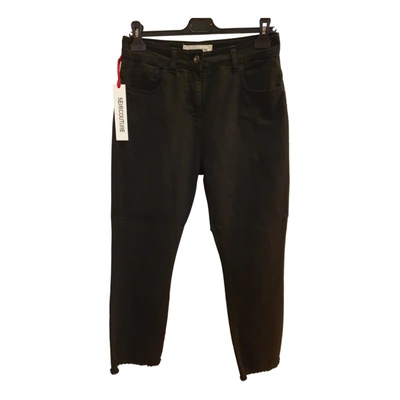 Pre-owned Semicouture Straight Jeans In Black