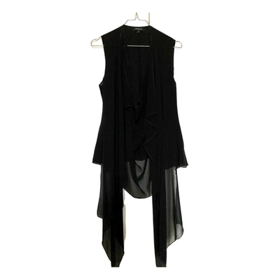 Pre-owned Unconditional Silk Vest In Black