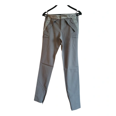 Pre-owned Gucci Straight Pants In Grey