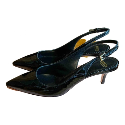 Pre-owned Roberto Festa Patent Leather Heels In Black