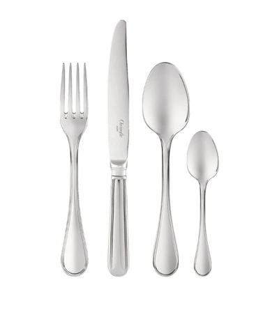 Shop Christofle Albi Stainless Steel 24-piece Cutlery Set In Silver