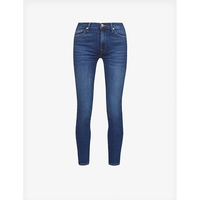 Shop 7 For All Mankind The Skinny High-rise Stretch-denim Jeans In Eloquent
