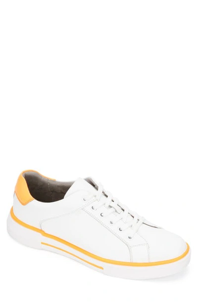 Shop Kenneth Cole New York Liam Sneaker In White/ Neon Orange