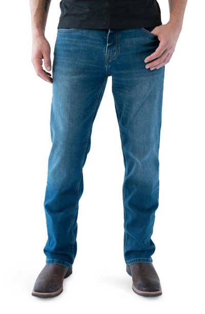 Shop Devil-dog Dungarees Relaxed Fit Performance Stretch Bootcut Jeans In Franklin