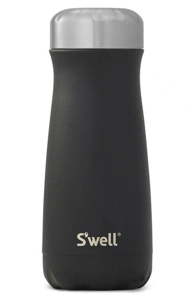 Shop S'well 16-ounce Insulated Traveler Bottle In Onyx