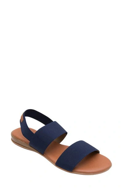 Shop Andre Assous Nigella Sandal In Navy Fabric