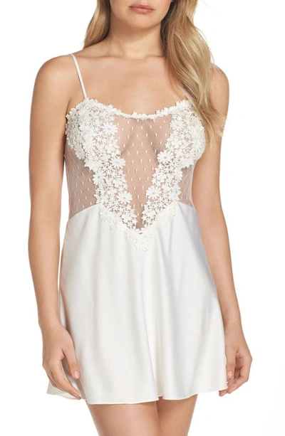 Shop Flora Nikrooz Showstopper Chemise In Ivory