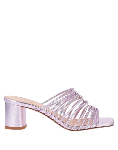 Shop Aeyde Sandals In Mauve