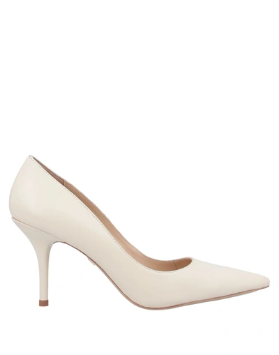 Shop Lola Cruz Woman Pumps Ivory Size 10 Soft Leather In White