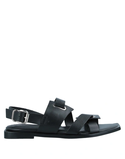 Shop Laura Bellariva Sandals In Black