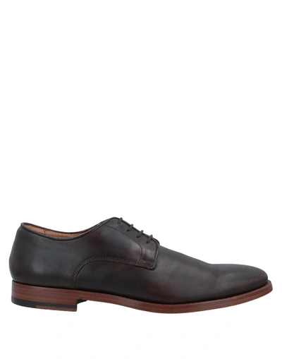 Shop Antonio Maurizi Lace-up Shoes In Dark Brown