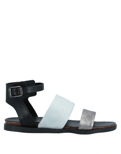 Shop Lilimill Woman Sandals Light Grey Size 7 Soft Leather