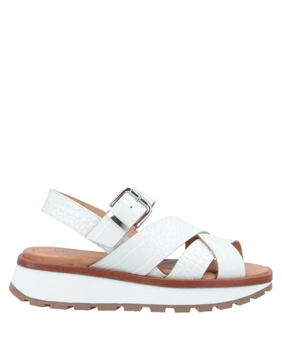 Shop Laura Bellariva Sandals In White