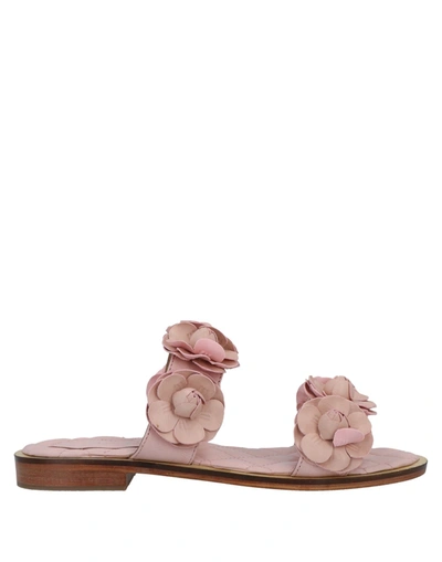 Shop Hadel Woman Sandals Pink Size 7 Soft Leather