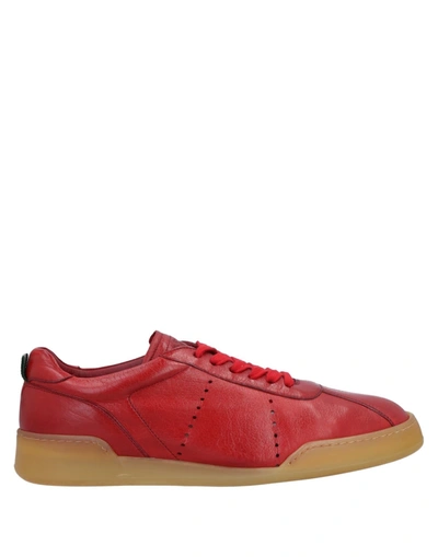 Shop Green George Sneakers In Red