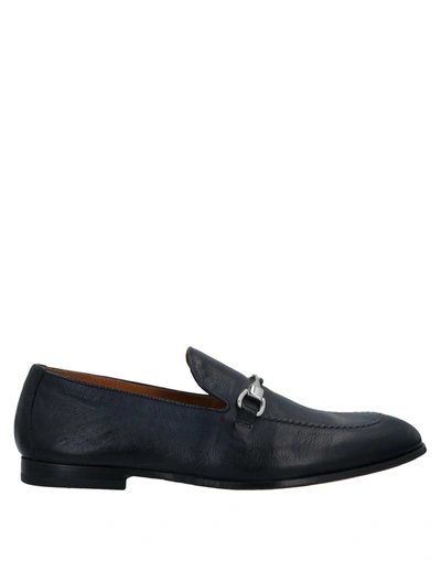 Shop Doucal's Man Loafers Midnight Blue Size 11 Soft Leather