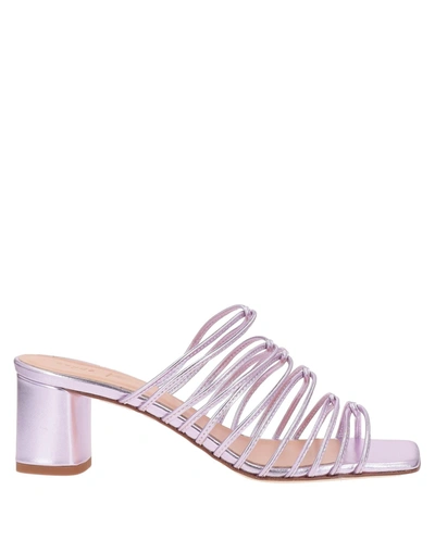 Shop Aeyde Sandals In Lilac