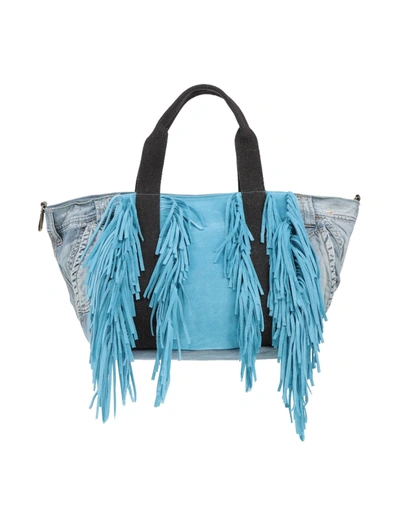 Shop Maury Handbags In Azure