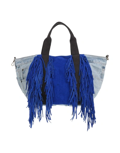Shop Maury Handbags In Bright Blue