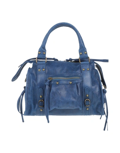 Shop Maury Handbags In Blue