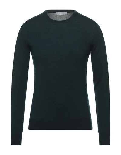 Shop Vneck Man Sweater Dark Green Size 44 Merino Wool