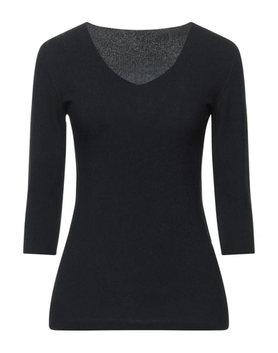 Shop Giorgio Armani Woman Sweater Midnight Blue Size 6 Viscose, Polyester