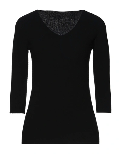 Shop Giorgio Armani Woman Sweater Black Size 2 Viscose, Polyester