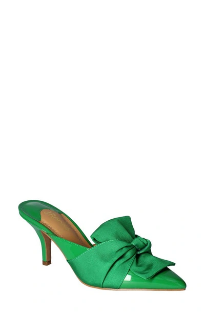 Shop J. Reneé Mianna Kitten Heel Pointed Toe Mule In Green Patent