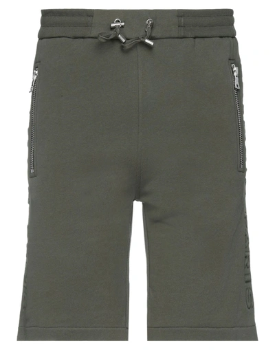 Shop Balmain Shorts & Bermuda Shorts In Military Green