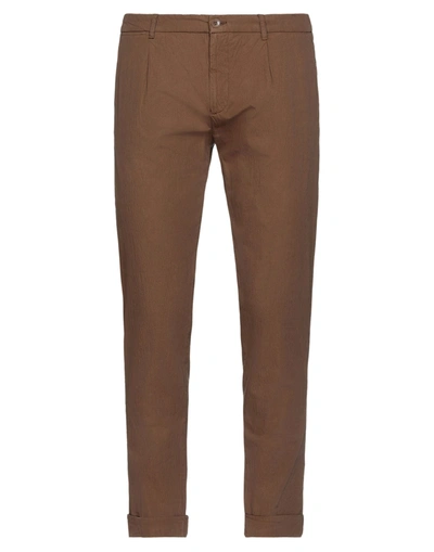 Shop Jeordie's Man Pants Brown Size 36 Cotton, Elastane