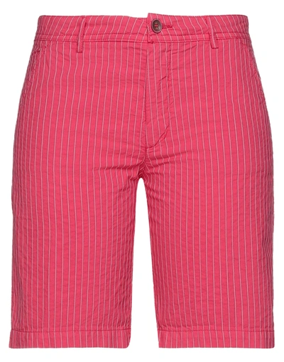 Shop 40weft Woman Shorts & Bermuda Shorts Fuchsia Size 2 Cotton, Polyester In Pink