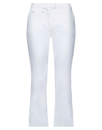 Shop Mason's Woman Pants White Size 10 Cotton, Polyamide, Elastane