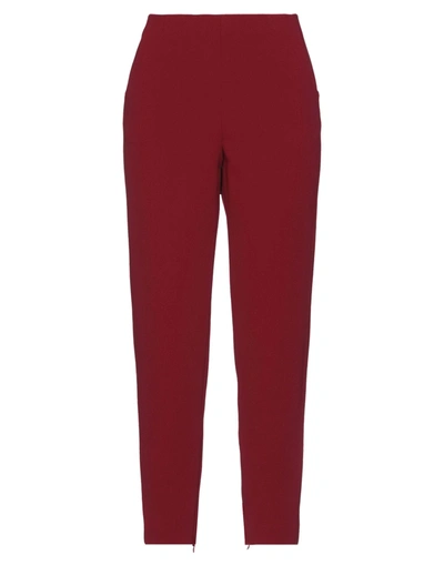 Shop Giorgio Armani Woman Pants Red Size 8 Virgin Wool, Elastane