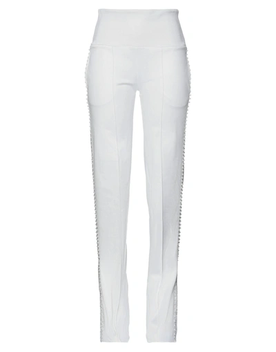 Shop Philipp Plein Woman Pants White Size Xs Polyester