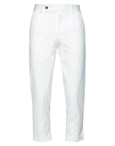 Shop People (+)  Man Pants White Size 28 Cotton, Elastane