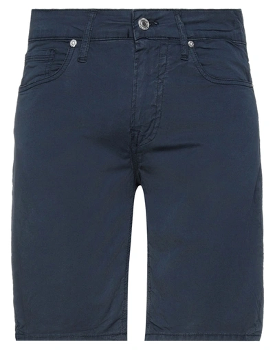 Shop Guess Man Shorts & Bermuda Shorts Midnight Blue Size 28 Cotton, Elastane