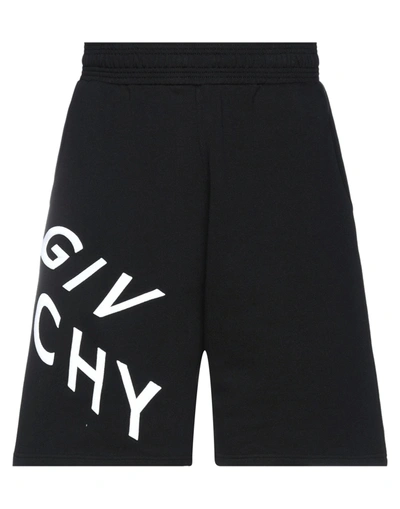 Shop Givenchy Man Shorts & Bermuda Shorts Black Size S Cotton, Polyester, Ceramic