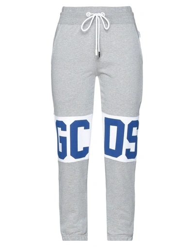 Shop Gcds Woman Pants Grey Size Xs Cotton
