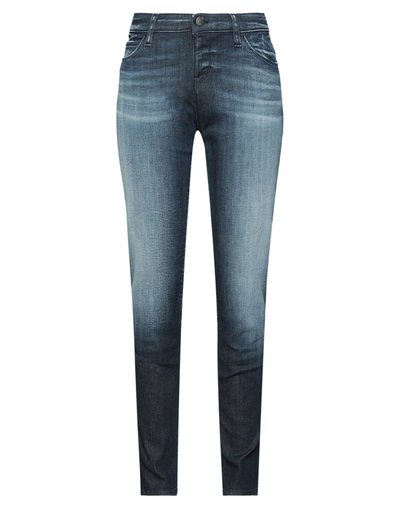 Shop Emporio Armani Woman Jeans Blue Size 30 Cotton, Elastomultiester, Elastane