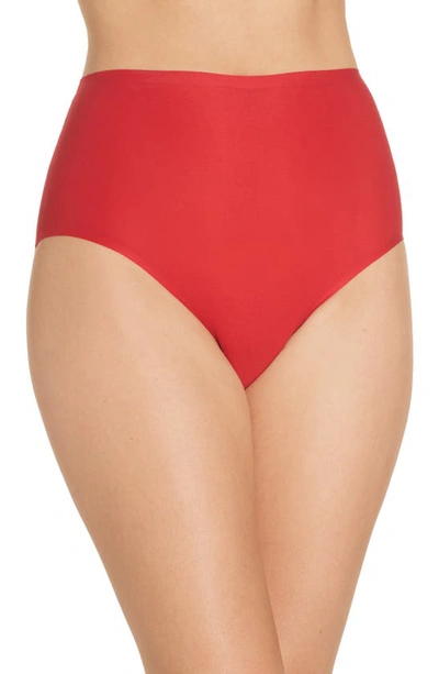 Shop Chantelle Lingerie Soft Stretch High Waist Briefs In Poppy Red