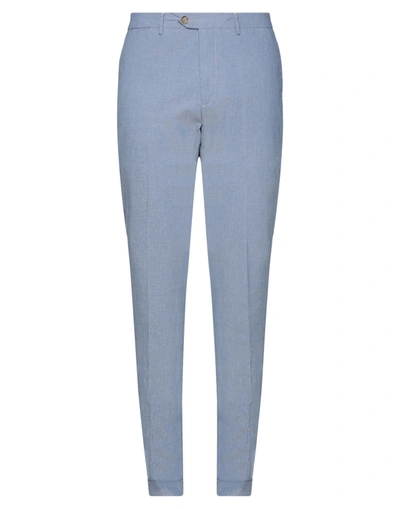 Shop Seventy Sergio Tegon Pants In Pastel Blue