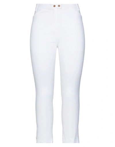 Shop Seductive Woman Pants White Size 8 Cotton, Elastane