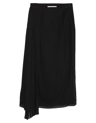 Shop Maison Laviniaturra Midi Skirts In Black
