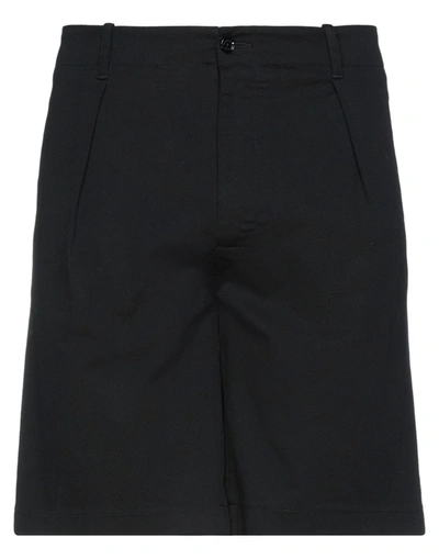 Shop Grey Daniele Alessandrini Shorts & Bermuda Shorts In Black