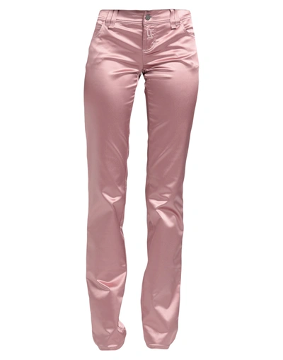 Shop Galliano Pants In Pastel Pink
