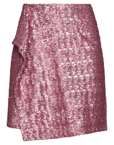 Shop Eleven88 Woman Mini Skirt Pink Size 4 Polyester
