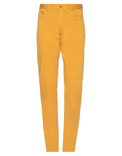 Shop Paul & Shark Man Pants Ocher Size 32 Cotton, Elastane In Yellow