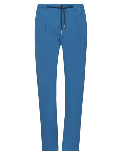 Shop Cruna Man Pants Blue Size 40 Cotton, Elastane