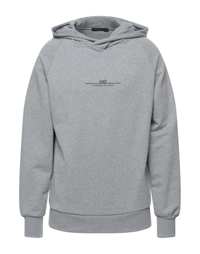 Shop Alessandro Dell'acqua Man Sweatshirt Grey Size Xl Cotton
